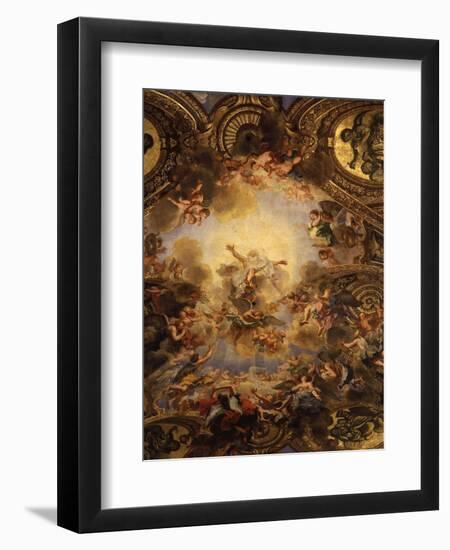 God the Father, from Vault, Chapel Royal Dedicated to Saint Louis IX, 1214-70-Antoine Coypel-Framed Giclee Print