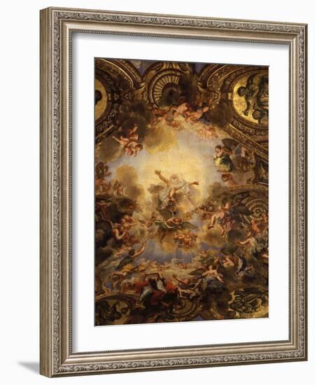 God the Father, from Vault, Chapel Royal Dedicated to Saint Louis IX, 1214-70-Antoine Coypel-Framed Giclee Print
