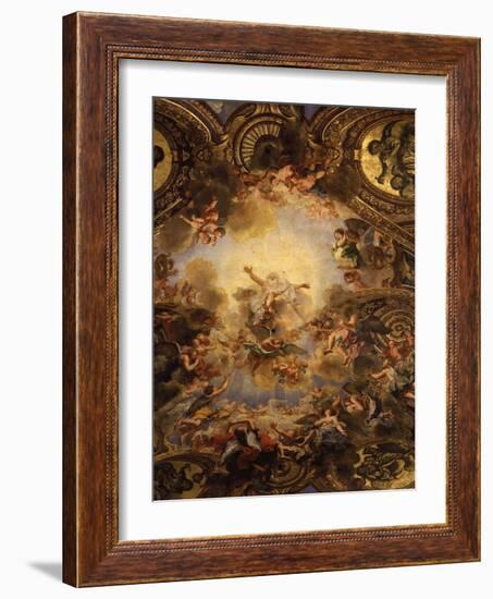 God the Father, from Vault, Chapel Royal Dedicated to Saint Louis IX, 1214-70-Antoine Coypel-Framed Giclee Print