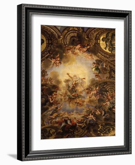 God the Father, from Vault, Chapel Royal Dedicated to Saint Louis IX, 1214-70-Antoine Coypel-Framed Giclee Print