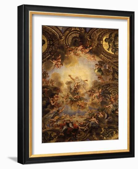 God the Father, from Vault, Chapel Royal Dedicated to Saint Louis IX, 1214-70-Antoine Coypel-Framed Giclee Print