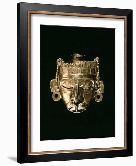 God Xipe Totec, Gold Mask, called Nuestro Senor el Desollado-null-Framed Photographic Print