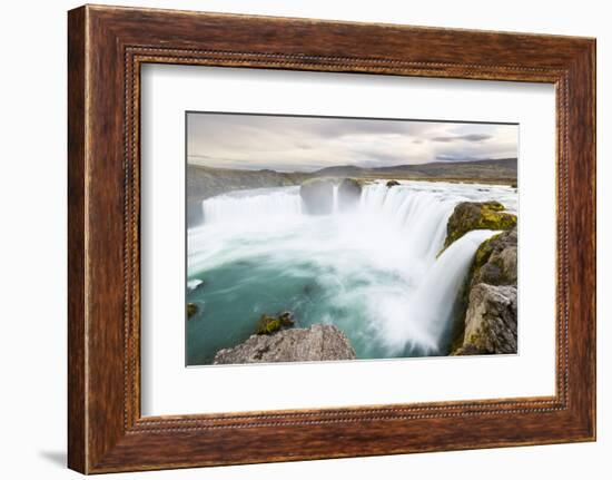 Godafoss Waterfall, Iceland, Polar Regions-Miles Ertman-Framed Photographic Print