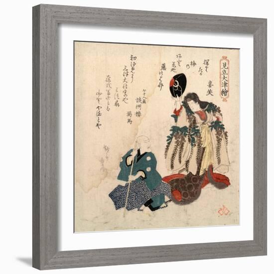 Godaime Iwayahanshiro No Fujimusume to Sandaime Bandomitsugoro No Zato-Yanagawa Shigenobu-Framed Giclee Print