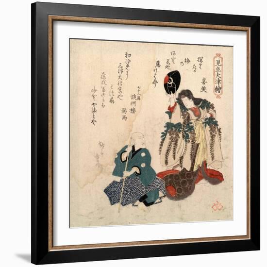 Godaime Iwayahanshiro No Fujimusume to Sandaime Bandomitsugoro No Zato-Yanagawa Shigenobu-Framed Giclee Print