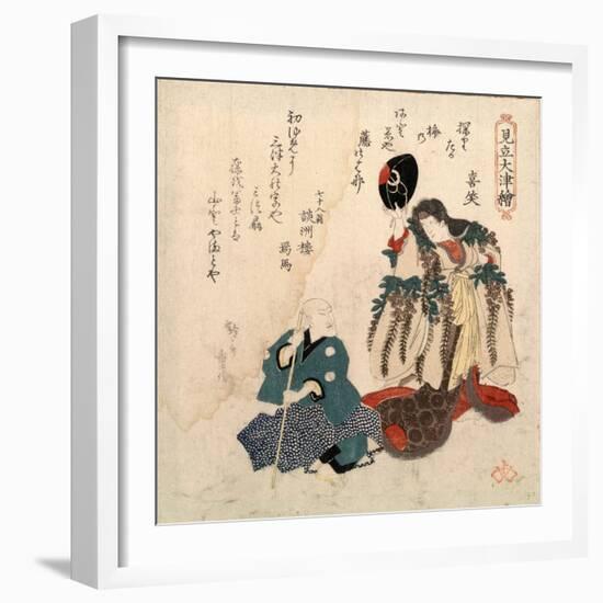 Godaime Iwayahanshiro No Fujimusume to Sandaime Bandomitsugoro No Zato-Yanagawa Shigenobu-Framed Giclee Print