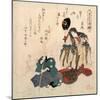 Godaime Iwayahanshiro No Fujimusume to Sandaime Bandomitsugoro No Zato-Yanagawa Shigenobu-Mounted Giclee Print