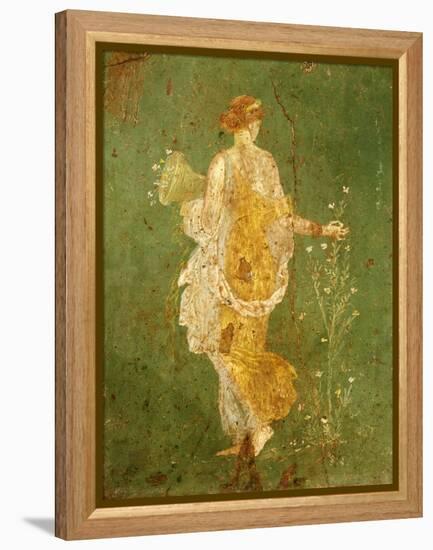 Goddess Flora, or Spring, Roman, Fresco, from Villa di Arianna-null-Framed Premier Image Canvas