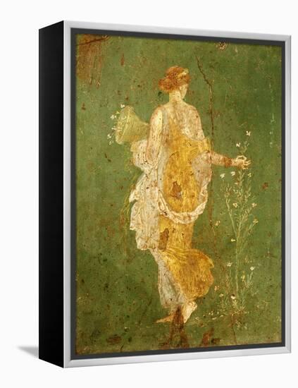 Goddess Flora, or Spring, Roman, Fresco, from Villa di Arianna-null-Framed Premier Image Canvas