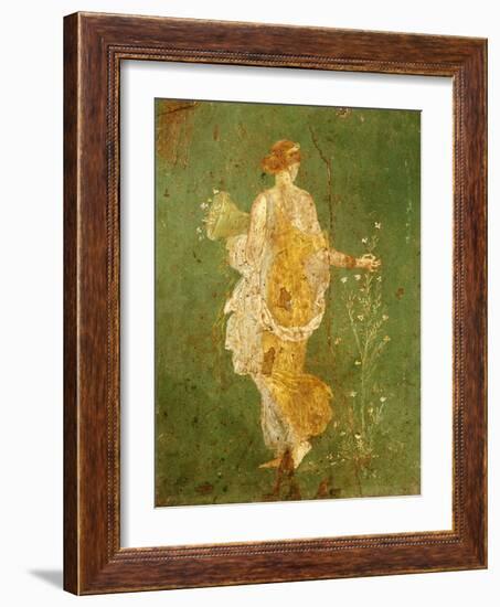 Goddess Flora, or Spring, Roman, Fresco, from Villa di Arianna-null-Framed Giclee Print