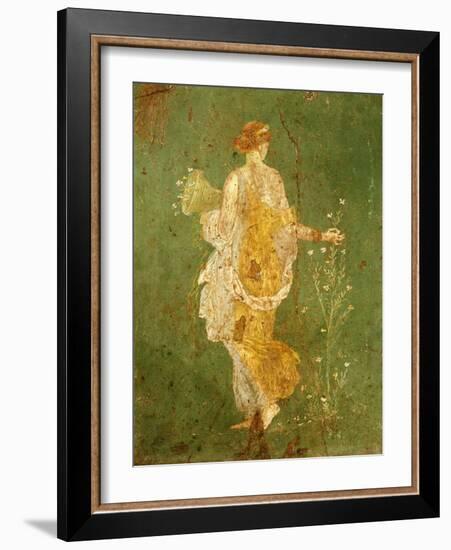 Goddess Flora, or Spring, Roman, Fresco, from Villa di Arianna-null-Framed Giclee Print