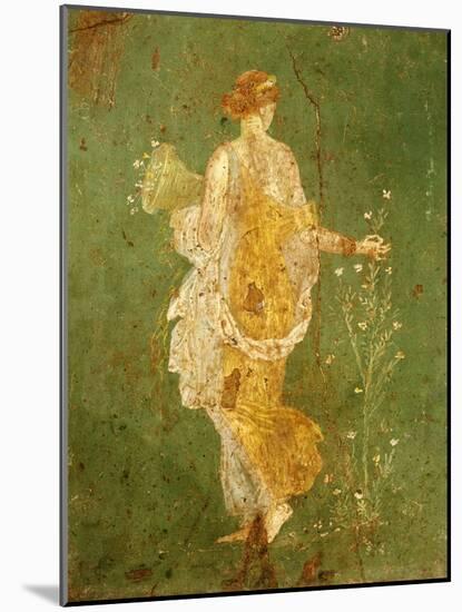 Goddess Flora, or Spring, Roman, Fresco, from Villa di Arianna-null-Mounted Giclee Print