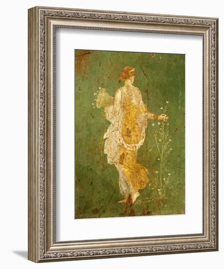 Goddess Flora, or Spring, Roman, Fresco, from Villa di Arianna-null-Framed Giclee Print