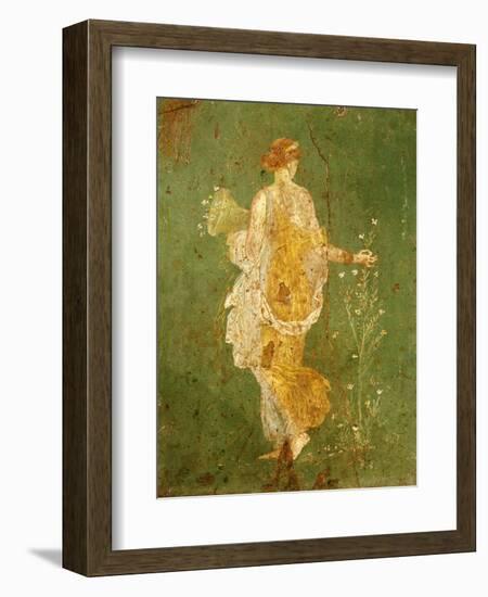 Goddess Flora, or Spring, Roman, Fresco, from Villa di Arianna-null-Framed Giclee Print