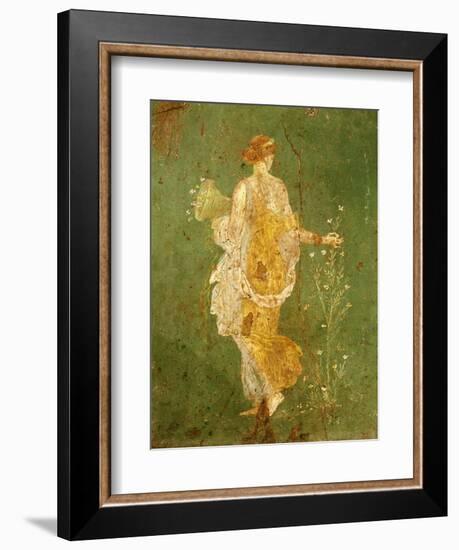 Goddess Flora, or Spring, Roman, Fresco, from Villa di Arianna-null-Framed Giclee Print