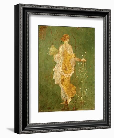 Goddess Flora, or Spring, Roman, Fresco, from Villa di Arianna-null-Framed Giclee Print