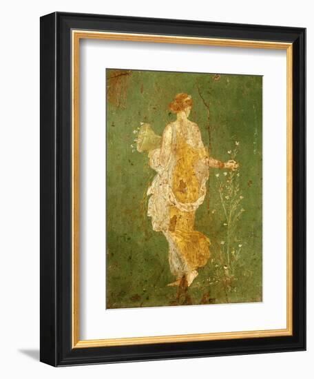 Goddess Flora, or Spring, Roman, Fresco, from Villa di Arianna-null-Framed Giclee Print