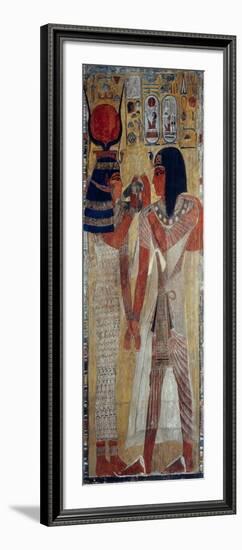 Goddess Hathor and King Sethi I-null-Framed Giclee Print