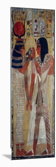 Goddess Hathor and King Sethi I-null-Mounted Giclee Print