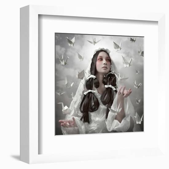 Goddess of Origami-null-Framed Premium Giclee Print