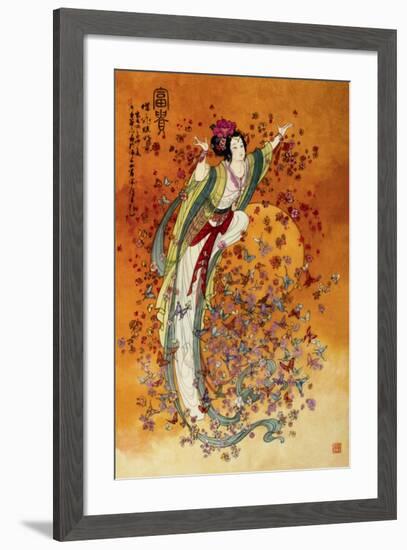 Goddess of Wealth-null-Framed Premium Giclee Print