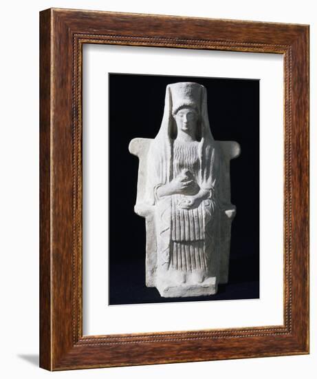 Goddess on Throne, Ancient Greece-null-Framed Giclee Print