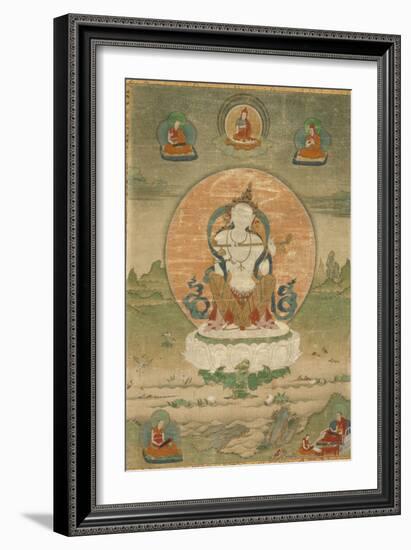 Goddess Sarasvati-null-Framed Art Print