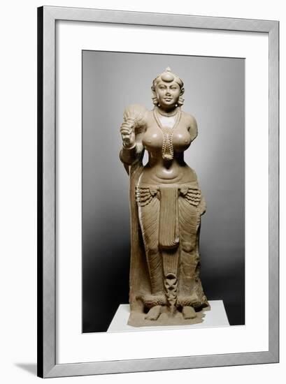 Goddess with Fly Whisk, Didarganj Patna Culture, 300 Bc-null-Framed Giclee Print