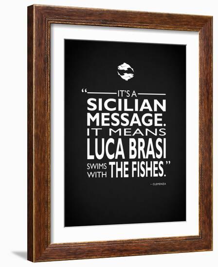 Godfather Luca Brasi-Mark Rogan-Framed Giclee Print