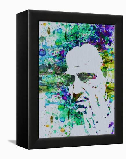 Godfather Watercolor-Anna Malkin-Framed Stretched Canvas