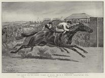 The Finish for the Derby Stakes at Epsom, Mr W C Whitney's Volodyovski Wins-Godfrey Douglas Giles-Framed Giclee Print
