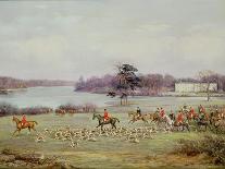 The South Cheshire Hunt in Combermere Park, 1904-Godfrey Douglas Giles-Giclee Print