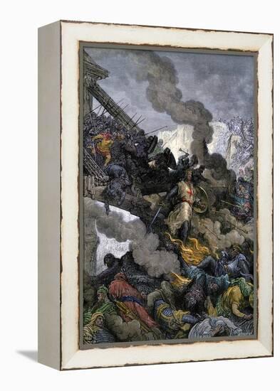 Godfrey of Bouillon's Entrance Into Jerusalem During the First Crusade, 1099 AD-null-Framed Premier Image Canvas