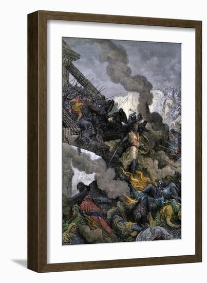 Godfrey of Bouillon's Entrance Into Jerusalem During the First Crusade, 1099 AD-null-Framed Giclee Print
