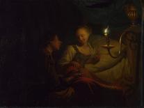 Allegory of Virtue and Riches, Ca. 1665-1667-Godfried Cornelisz Schalcken-Mounted Giclee Print