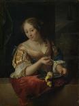 Boy with Pancakes-Godfried Schalcken-Framed Premier Image Canvas