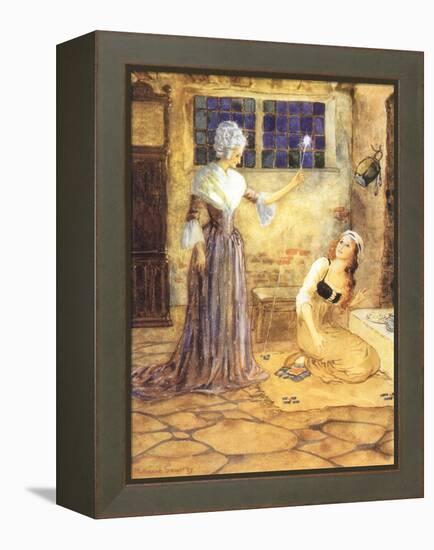 Godmother and Cinderella, 1915-Millicent Sowerby-Framed Premier Image Canvas