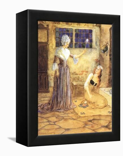 Godmother and Cinderella, 1915-Millicent Sowerby-Framed Premier Image Canvas