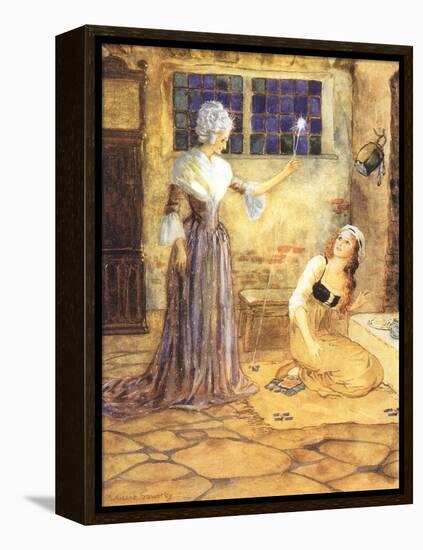 Godmother and Cinderella, 1915-Millicent Sowerby-Framed Premier Image Canvas