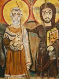 Painting of St. Martin Sharing His Coat, St. Gatien Cathedral, Tours, Indre-Et-Loire-Godong-Photographic Print