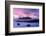 Godrevy Lighthouse at dusk, St. Ives Bay, Cornwall, UK-Ross Hoddinott-Framed Photographic Print