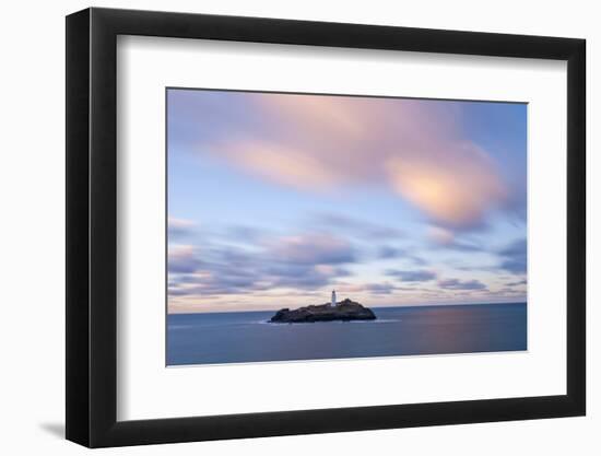 Godrevy Lighthouse, Gwithian, West Cornwall, UK-Ross Hoddinott-Framed Photographic Print