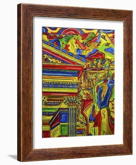 Gods of Atens-Abstract Graffiti-Framed Giclee Print