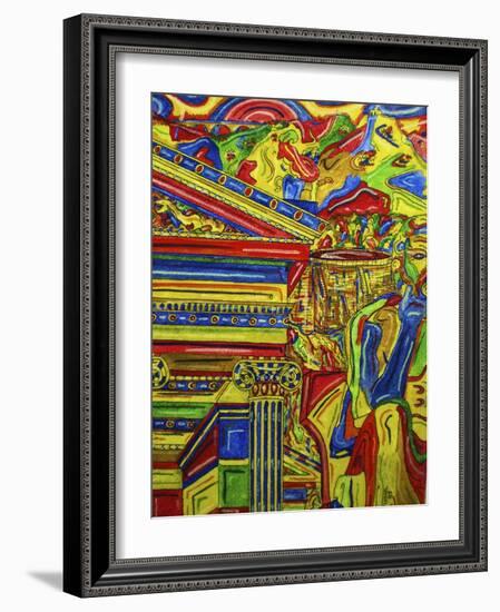 Gods of Atens-Abstract Graffiti-Framed Giclee Print