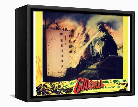 Godzilla, King of the Monsters!, 1956-null-Framed Stretched Canvas