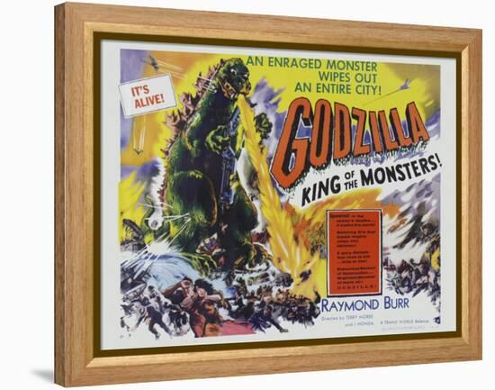 Godzilla-Vintage Apple Collection-Framed Premier Image Canvas