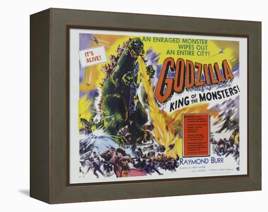 Godzilla-Vintage Apple Collection-Framed Premier Image Canvas