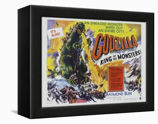 Godzilla-Vintage Apple Collection-Framed Premier Image Canvas