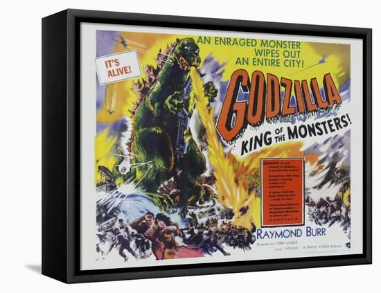 Godzilla-Vintage Apple Collection-Framed Premier Image Canvas