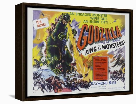 Godzilla-Vintage Apple Collection-Framed Premier Image Canvas